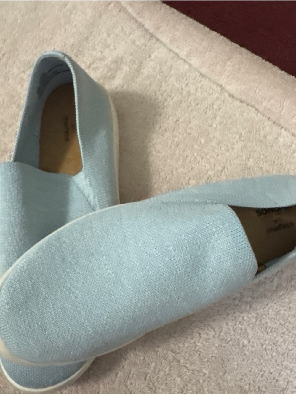 Sonoma Light Blue Slip-On Knit Flats
